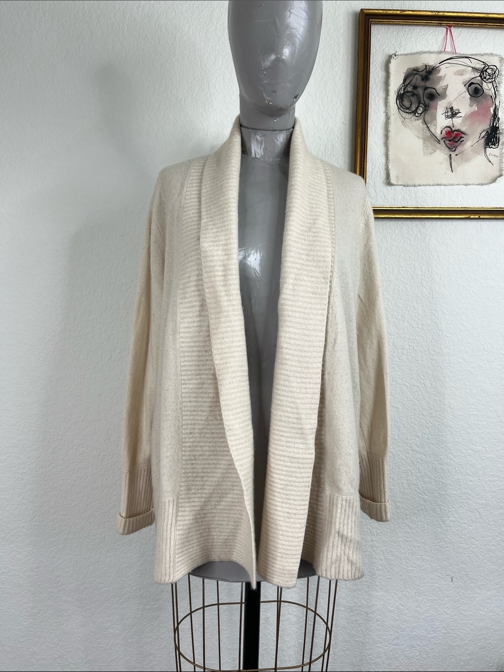 C by Bloomingdales Cashmere Open Front Cashmere Cardigan Sweater